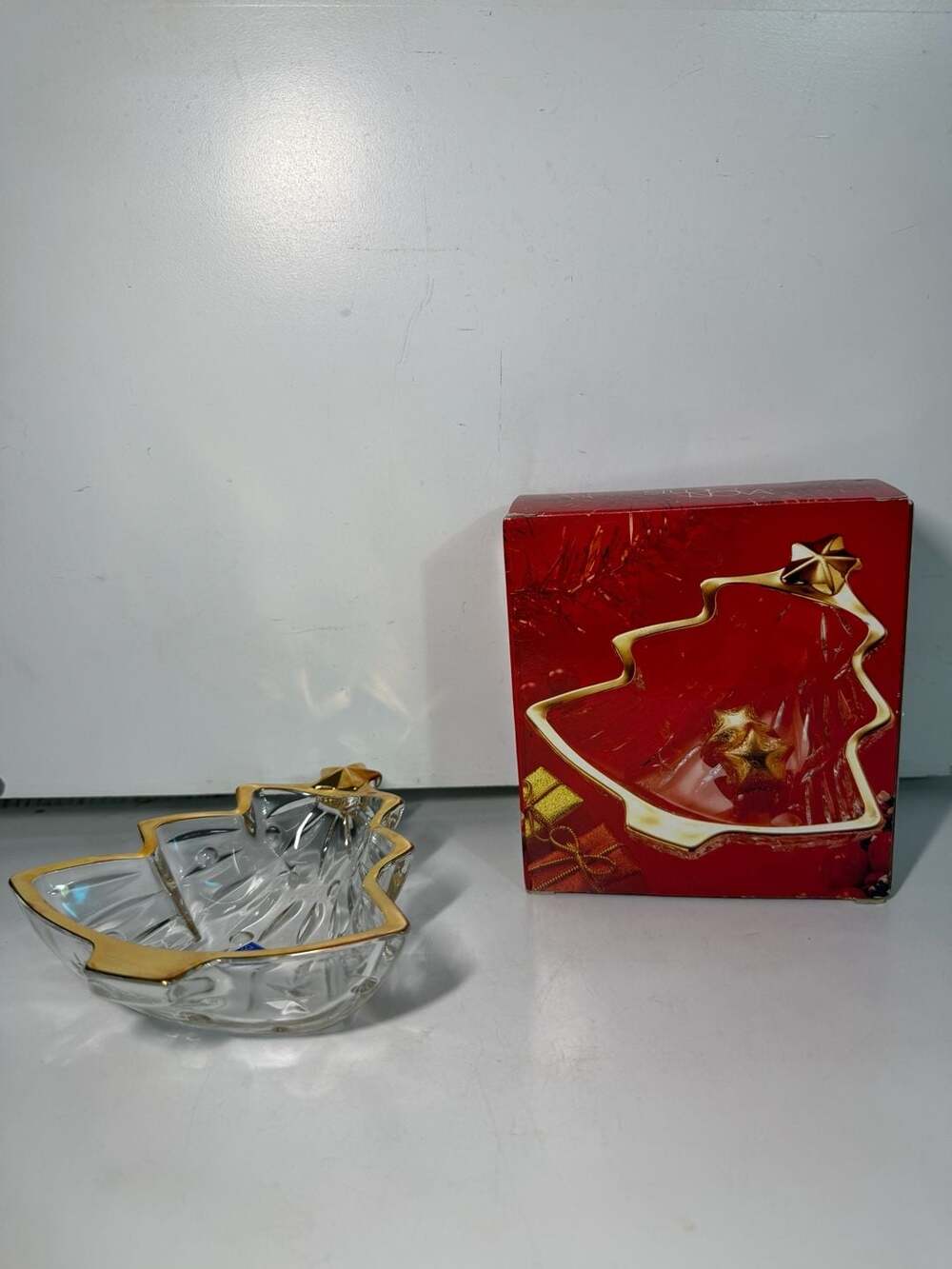 Studio Nova Yuletide Spirit Christmas Tree Glass Candy Dish